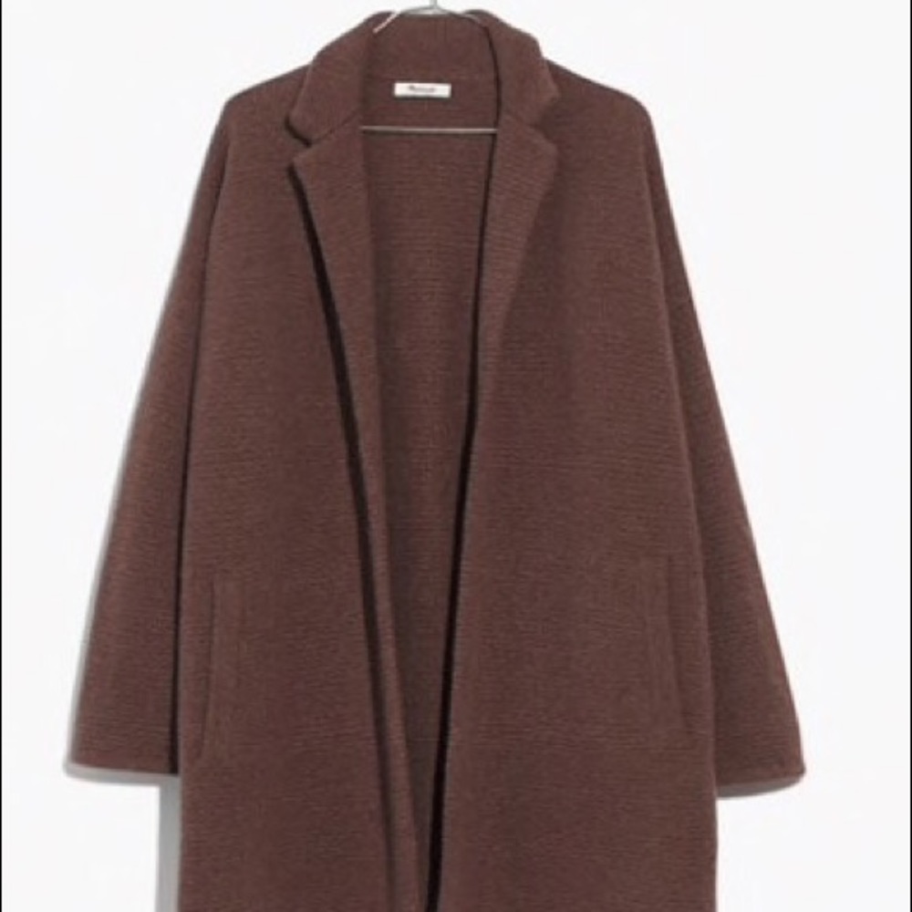 Madewell Brown Chilton Sweater-Coat XS